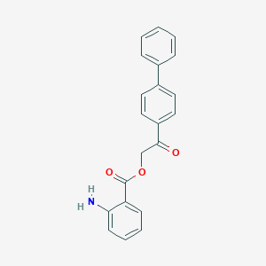 B152584 2-Amino-benzoic acid 2-biphenyl-4-yl-2-oxo-ethyl ester CAS No. 130627-14-4
