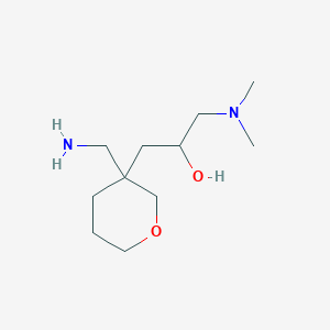 1-[3-(Aminomethyl)oxan-3-yl]-3-(dimethylamino)propan-2-ol