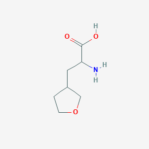 molecular formula C7H13NO3 B1525845 2-Amino-3-(tetrahydrofuran-3-yl)propanoic acid CAS No. 1248703-88-9