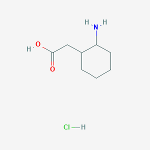 2-(2-Aminocyclohexyl)acetic acid hydrochloride