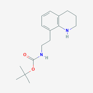 B1525850 tert-butyl N-[2-(1,2,3,4-tetrahydroquinolin-8-yl)ethyl]carbamate CAS No. 1354959-62-8