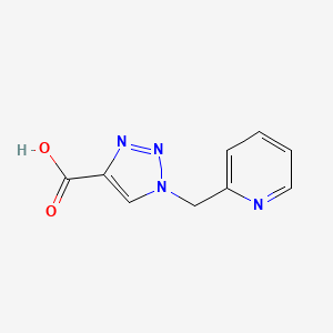 molecular formula C9H8N4O2 B1525851 1-(pyridin-2-ylmethyl)-1H-1,2,3-triazole-4-carboxylic acid CAS No. 1248469-80-8