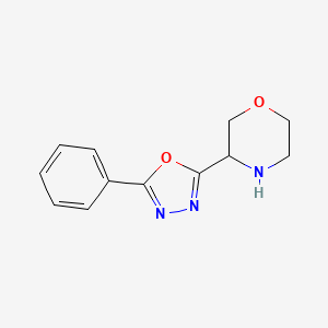 3-(5-Phenyl-1,3,4-oxadiazol-2-yl)morpholine