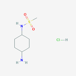 molecular formula C7H17ClN2O2S B1525854 N-(4-aminocyclohexyl)methanesulfonamide hydrochloride CAS No. 1206776-00-2