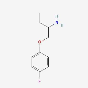 molecular formula C10H14FNO B15258553 1-(4-Fluorophenoxy)butan-2-amine 