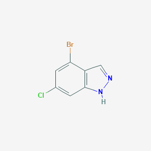 molecular formula C7H4BrClN2 B152586 4-溴-6-氯-1H-吲唑 CAS No. 885519-03-9