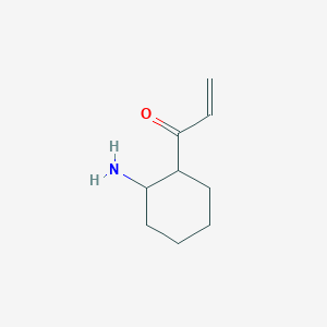 molecular formula C9H15NO B15258624 1-(2-Aminocyclohexyl)prop-2-en-1-one 