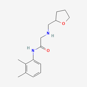 molecular formula C15H22N2O2 B15258707 N-(2,3-Dimethylphenyl)-2-[(oxolan-2-ylmethyl)amino]acetamide 