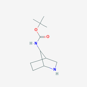 molecular formula C11H20N2O2 B1525871 tert-butyl N-{2-azabicyclo[2.2.1]heptan-7-yl}carbamate CAS No. 1250995-45-9