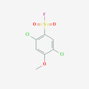 molecular formula C7H5Cl2FO3S B15258711 2,5-Dichloro-4-methoxybenzene-1-sulfonyl fluoride 