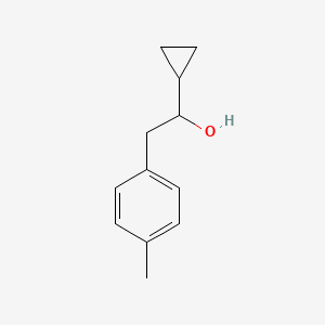 molecular formula C12H16O B1525873 1-Cyclopropyl-2-(4-methylphenyl)ethan-1-ol CAS No. 132713-78-1