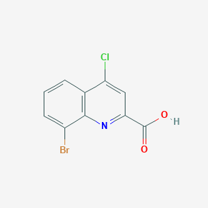 molecular formula C10H5BrClNO2 B1525876 8-溴-4-氯喹啉-2-羧酸 CAS No. 902742-60-3