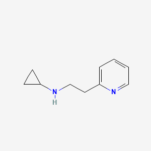 molecular formula C10H14N2 B1525878 N-[2-(吡啶-2-基)乙基]环丙胺 CAS No. 1182884-57-6