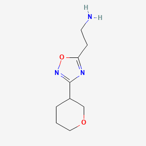 2-[3-(Oxan-3-yl)-1,2,4-oxadiazol-5-yl]ethan-1-amine