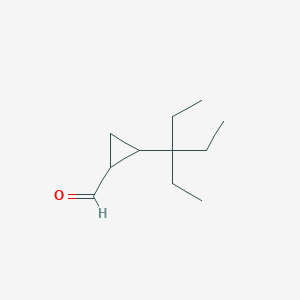 2-(3-Ethylpentan-3-yl)cyclopropane-1-carbaldehyde