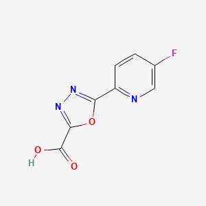 5-(5-Fluoropyridin-2-yl)-1,3,4-oxadiazole-2-carboxylic acid