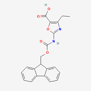 4-Ethyl-2-({[(9H-fluoren-9-yl)methoxy]carbonyl}amino)-1,3-oxazole-5-carboxylic acid