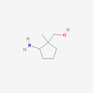 molecular formula C7H15NO B1525885 (2-Amino-1-methylcyclopentyl)methanol CAS No. 1354954-21-4