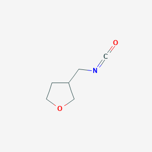 molecular formula C6H9NO2 B1525886 3-(异氰酸甲酯)氧杂环丁烷 CAS No. 1341487-61-3