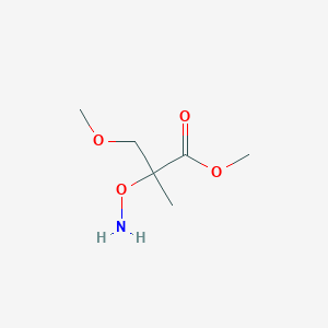 molecular formula C6H13NO4 B15258869 Methyl 2-(aminooxy)-3-methoxy-2-methylpropanoate 