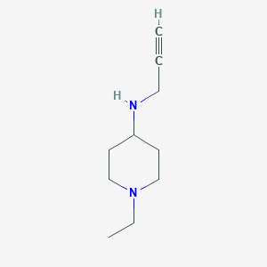 molecular formula C10H18N2 B15258874 1-ethyl-N-(prop-2-yn-1-yl)piperidin-4-amine 