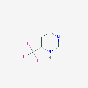 molecular formula C5H7F3N2 B15258880 4-(Trifluoromethyl)-1,4,5,6-tetrahydropyrimidine 