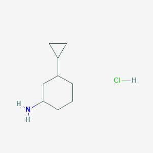 molecular formula C9H18ClN B1525890 3-Cyclopropylcyclohexan-1-amine hydrochloride CAS No. 1354952-79-6