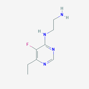 molecular formula C8H13FN4 B15258907 N1-(6-Ethyl-5-fluoropyrimidin-4-yl)ethane-1,2-diamine 