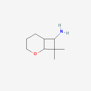 molecular formula C9H17NO B1525892 8,8-Dimethyl-2-oxabicyclo[4.2.0]octan-7-amine CAS No. 1342540-54-8