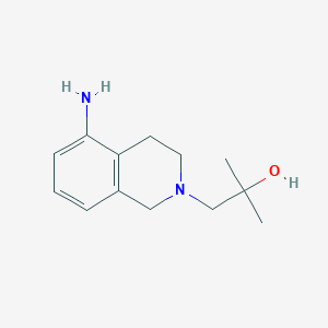 molecular formula C13H20N2O B1525895 1-(5-Amino-1,2,3,4-tetrahydroisoquinolin-2-yl)-2-methylpropan-2-ol CAS No. 1178839-12-7