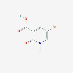molecular formula C7H6BrNO3 B1525896 5-Bromo-1-methyl-2-oxo-1,2-dihydropyridine-3-carboxylic acid CAS No. 846048-15-5