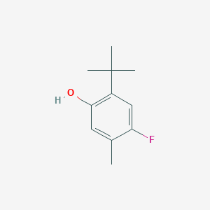 molecular formula C11H15FO B1525897 2-叔丁基-4-氟-5-甲基苯酚 CAS No. 220901-47-3