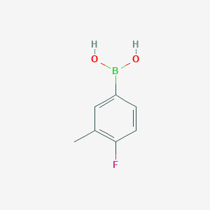 molecular formula C7H8BFO2 B152590 4-フルオロ-3-メチルフェニルボロン酸 CAS No. 139911-27-6