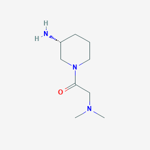 1-[(3R)-3-Aminopiperidin-1-yl]-2-(dimethylamino)ethan-1-one