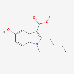 2-Butyl-5-hydroxy-1-methyl-1H-indole-3-carboxylic acid