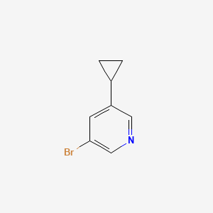 molecular formula C8H8BrN B1525903 3-Bromo-5-cyclopropylpyridine CAS No. 1044210-57-2