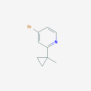 molecular formula C9H10BrN B1525908 4-Bromo-2-(1-methylcyclopropyl)pyridine CAS No. 1163707-47-8