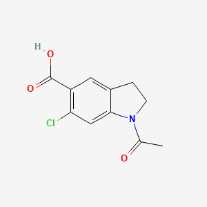 1-acetyl-6-chloro-2,3-dihydro-1H-indole-5-carboxylic acid