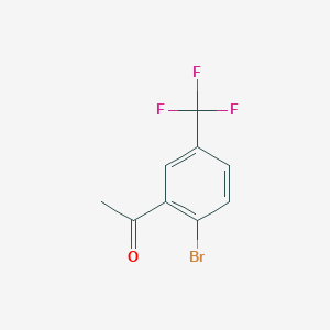 molecular formula C9H6BrF3O B1525910 1-(2-Bromo-5-(trifluoromethyl)phenyl)ethanone CAS No. 1232407-41-8