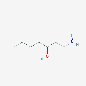 molecular formula C8H19NO B15259116 1-Amino-2-methylheptan-3-ol 