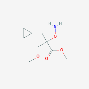 Methyl 2-(aminooxy)-2-(cyclopropylmethyl)-3-methoxypropanoate