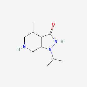 4-Methyl-1-(propan-2-yl)-1H,4H,5H,6H,7H-pyrazolo[3,4-c]pyridin-3-ol