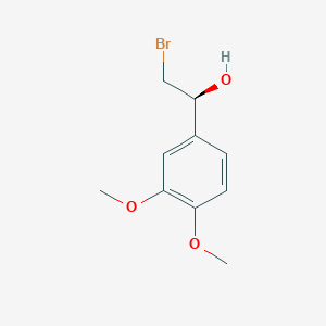 molecular formula C10H13BrO3 B15259161 (1S)-2-bromo-1-(3,4-dimethoxyphenyl)ethanol 