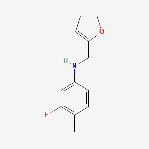 3-fluoro-N-(furan-2-ylmethyl)-4-methylaniline