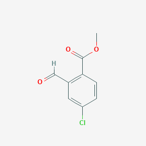 molecular formula C9H7ClO3 B1525917 Methyl 4-chloro-2-formylbenzoate CAS No. 1001336-16-8