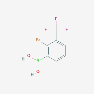 molecular formula C7H5BBrF3O2 B1525920 2-Bromo-3-trifluoromethylphenylboronic acid CAS No. 1451393-48-8