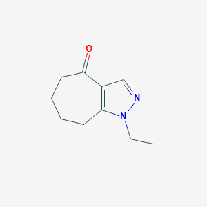 1-ethyl-1H,4H,5H,6H,7H,8H-cyclohepta[c]pyrazol-4-one