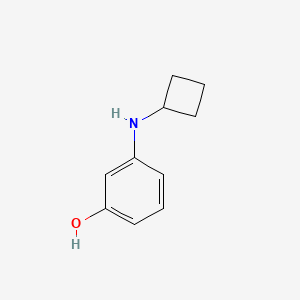 molecular formula C10H13NO B15259257 3-(Cyclobutylamino)phenol 