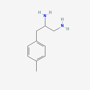 molecular formula C10H16N2 B15259272 3-(4-Methylphenyl)propane-1,2-diamine 