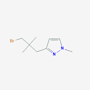 3-(3-bromo-2,2-dimethylpropyl)-1-methyl-1H-pyrazole